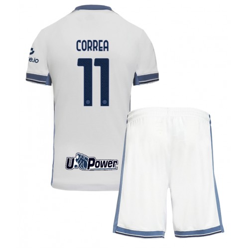 Fotballdrakt Barn Inter Milan Joaquin Correa #11 Bortedraktsett 2024-25 Kortermet (+ Korte bukser)